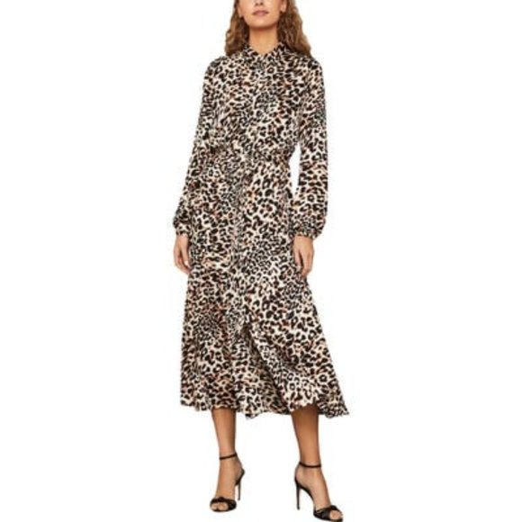 BCBGMAXAZRIA Leopard-Print Dress